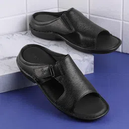 Metro Men Leather Comfort Sandals-picture-41