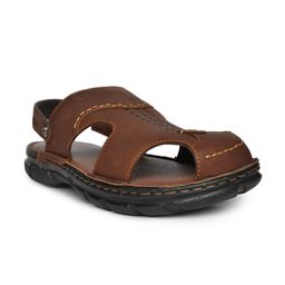 Buckaroo Men Berko Textured Leather Comfort Sandals-image-13