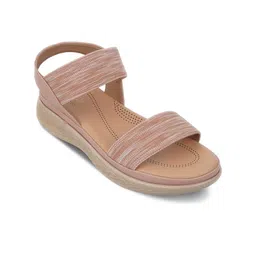 Tresmode Open Toe Textured Comfort Heels-45