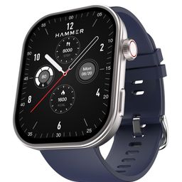 HAMMER Tussle 2.01" HD Display Bluetooth Calling Rotating Crown Smart Watch-17