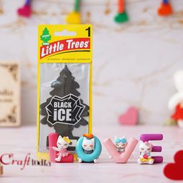 eCraftIndia Brown & Black2 Pieces Valentine's Showpiece & Air Freshener-image-7