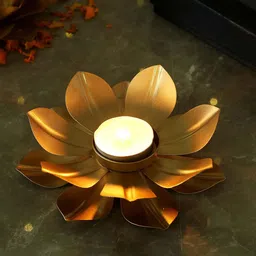 IGP Golden Lotus Design Tea-Light Candle-image-37