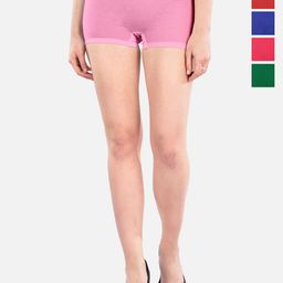 indian flower Women Pack Of 5 Assorted Mid-Rise Dri-FIT Sports Shorts-52