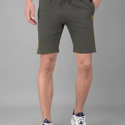 Dollar Men Mid Rise Cotton Sports Shorts-image-29