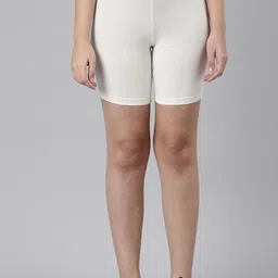Go Colors Women Slim Fit Mid-Rise Cycling Sports Shorts-picture-45