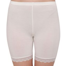 PLUMBURY Women Mid-Rise Lace Edge Shorts-image-28