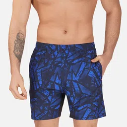 NEVER LOSE Men Abstract Printed Mid Rise Shorts-image-93
