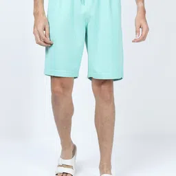 HIGHLANDER Men Turquoise Blue Sports Shorts-31