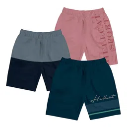 HELLCAT Girls Pack Of 3 Printed Mid-Rise Cotton Sports Shorts-image-28