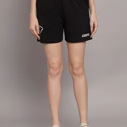 GRIFFEL Women Loose Fit Cotton Mid-Rise Training or Gym Sports Shorts-picture-46