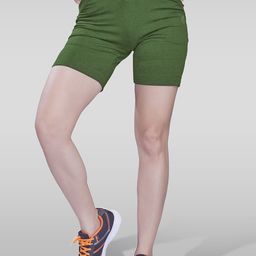 LAASA  SPORTS Women Slim Fit Mid Rise Dri-FIT Cotton Sports Shorts-picture-24