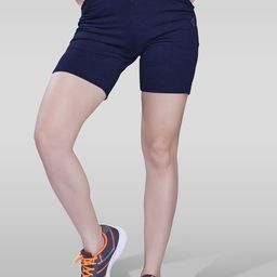 LAASA  SPORTS Women Slim Fit Mid Rise Dri-FIT Cotton Sports Shorts-image-58
