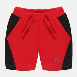 KiddoPanti Boys Colourblocked Pure Cotton Regular Shorts-image-98