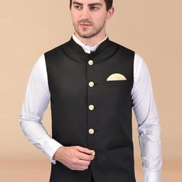 PRINTCULTR Mandarin Collar Nehru Jacket-picture-33