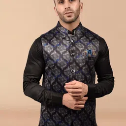 PRINTCULTR Printed Nehru Jacket-picture-18