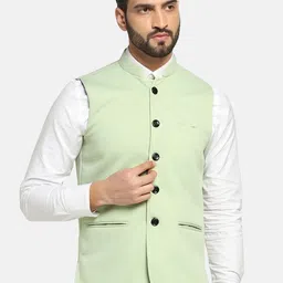 TAHVO Men Self-Design Nehru Jacket-picture-31
