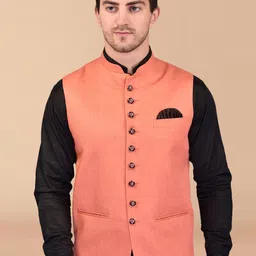 PRINTCULTR Mandarin Collar Nehru Jacket-image-36