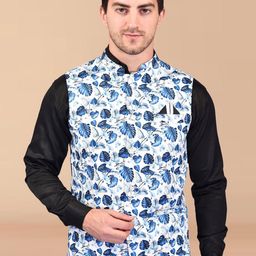 PRINTCULTR Tropical Printed Nehru Jackets-picture-36
