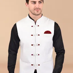 PRINTCULTR Mandarin Collar Nehru Jacket-picture-17