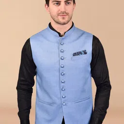PRINTCULTR Mandarin Collar Nehru Jacket-picture-10