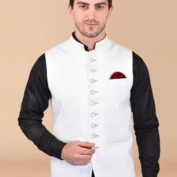 PRINTCULTR Mandarin Collar Nehru Jacket-picture-52