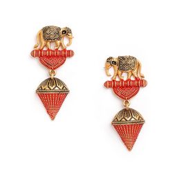 Anouk Brass Plated Drop Earrings-image-16