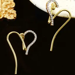 FIMBUL Heart Shaped Studs Earrings-image-53