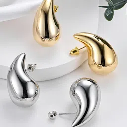 FIMBUL Set Of 2 Teardrop Shaped Lightweight Drop Earrings-18