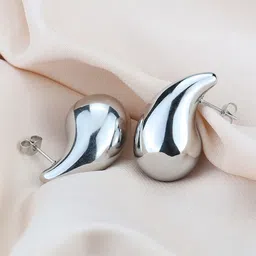 Krelin Silver-Plated Teardrop Shaped Drop Earrings-image-97