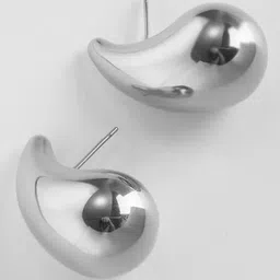 Krelin Silver-Plated Teardrop Shaped Drop Earrings-image-94