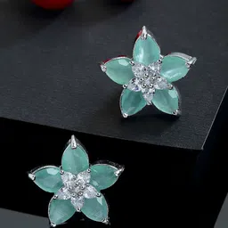 Kennice Rhodium-Plated Star Shaped Studs Earrings-image-58