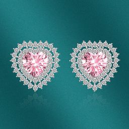 Designs & You Silver-Plated Heart Shaped Studs Earrings-46