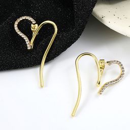 Krelin Heart Shaped Studs Earrings-image-30