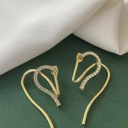 Krelin Heart Shaped Studs Earrings-image-51