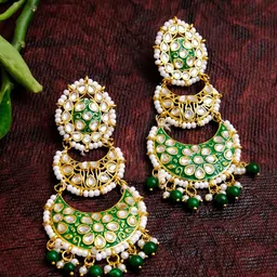 Crunchy Fashion Classic Chandbalis Earrings-picture-38