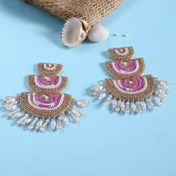 justpeachy Multicoloured Contemporary Chandbalis Earrings-25