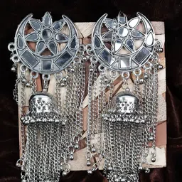 VAGHBHATT Geometric Jhumkas Earrings-12