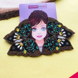 Crunchy Fashion Artificial Beads Butterfly Studs Earrings image 1