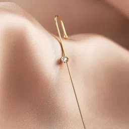 Vembley Gold-Toned Spiked Ear Cuff Earrings-16