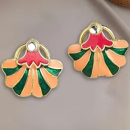 OOMPH Kundan Studs Earrings-23