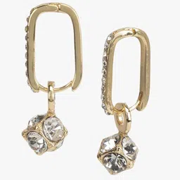 Kazo Gold-Plated Contemporary Studs Earrings-35