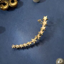 SOHI Gold-Plated Contemporary Studded Earrings-40