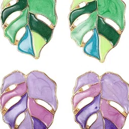 EL REGALO Pack Of 2 Contemporary Studs Earrings-image-16