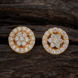 Kushal's Fashion Jewellery Gold-Plated Contemporary Studs Earrings-24