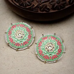 Sukkhi Gold Plated Beaded Studs Earrings-image-82