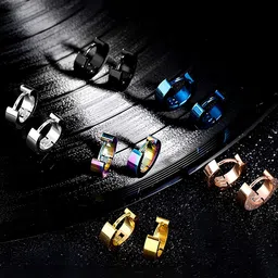 KARISHMA KREATIONS Set Of 5 Gold-Plated Circular Hoop Earrings-6