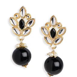 HOT AND BOLD Gold-Plated Contemporary Drop Earrings-4