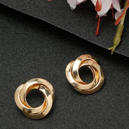 DressBerry Gold-Plated Contemporary StudsEarrings-image-76
