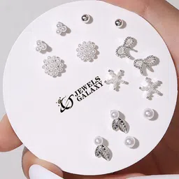 Jewels Galaxy Contemporary Studs Earrings-image-52