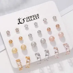 Jewels Galaxy Contemporary Studs Earrings-image-57